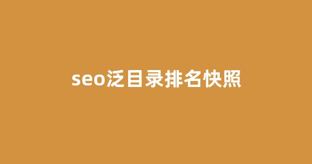 排名seo优化平台