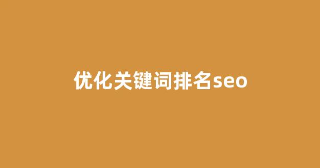 快速SEO排名优化