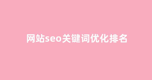 搜索引擎优化seo